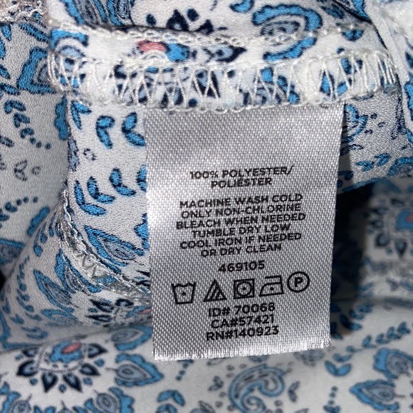 LOFT Short Sleeve Tulip Back Top Size Medium Petites - Picture 10 of 14